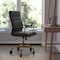 Flash Furniture Black LeatherSoft Roller Wheel Executive Chair GO-2286H-BK-GLD-RLB-GG - alternate 1